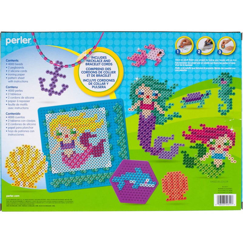 Perler Beads 3D Ocean and Mermaid Fuse Bead Kit, 4006pcs, 22 Projects - Image 2